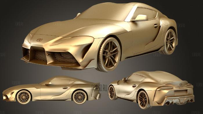 Toyota Supra (Mk5) (A90) US spec 2019 stl model for CNC