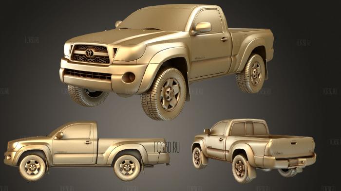 Toyota Tacoma RegularCab 2011 3d stl модель для ЧПУ