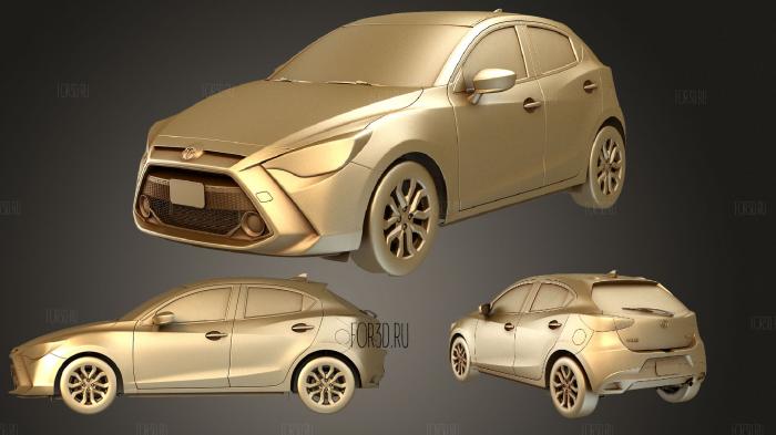 Toyota Yaris Hatchback US 2020 stl model for CNC