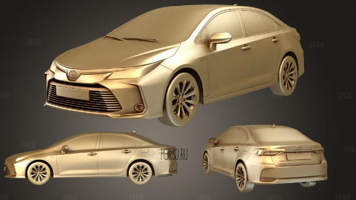Toyota Corolla Hybrid 2020 3d stl модель для ЧПУ