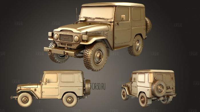Toyota Land Cruiser FJ 40 with Chassis Green