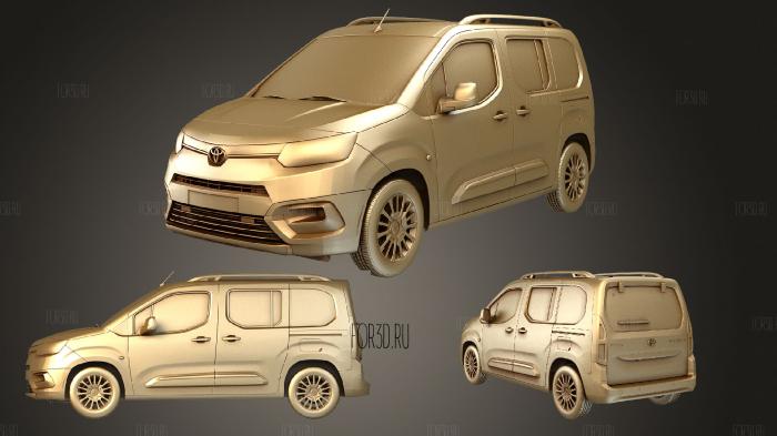 Toyota ProAce City Verso 2021 stl model for CNC
