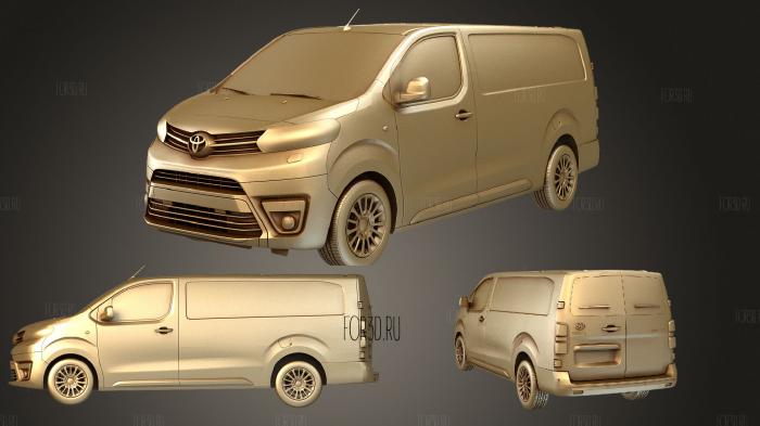 Toyota ProAce Van L3 2017 stl model for CNC