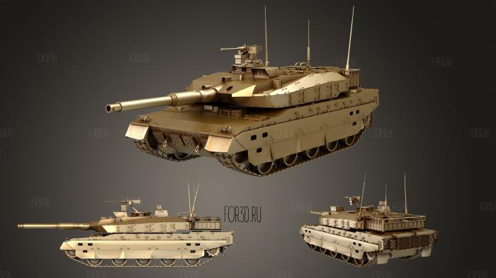 Type 10 Chinese Tank stl model for CNC