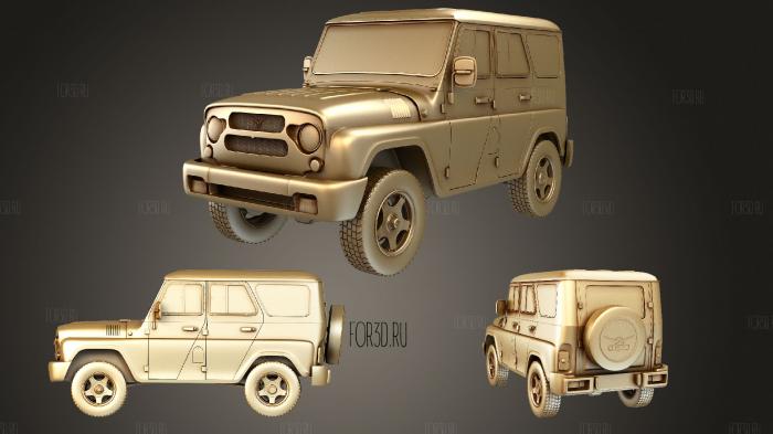 UAZ 315195 Hunter 20122 stl model for CNC