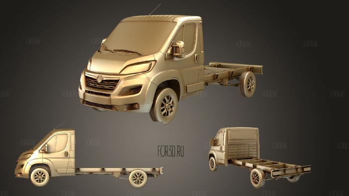 Шасси vauxhall movano single 3800 2022 3d stl модель для ЧПУ