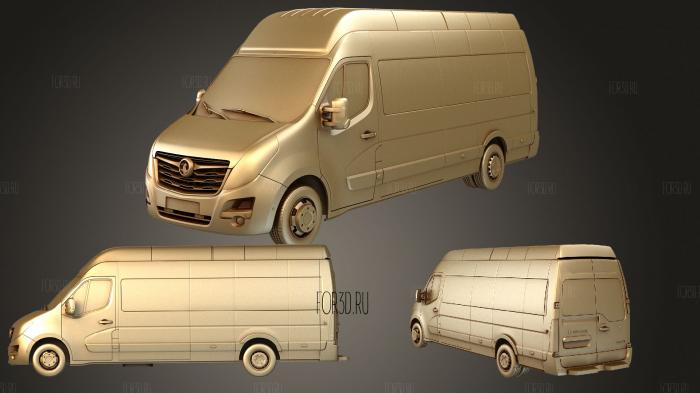 Vauxhall Movano L4H3 MiniBus 2020 stl model for CNC