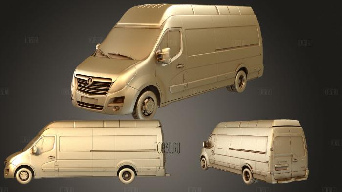 Vauxhall movano l4h3 van 2016 stl model for CNC