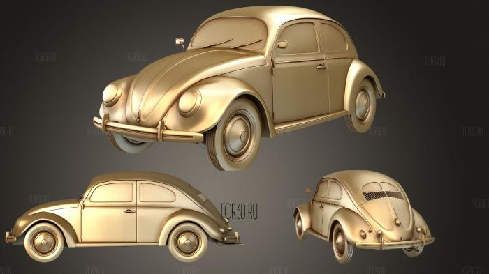 Volkswagen Beetle 1949 3d stl модель для ЧПУ