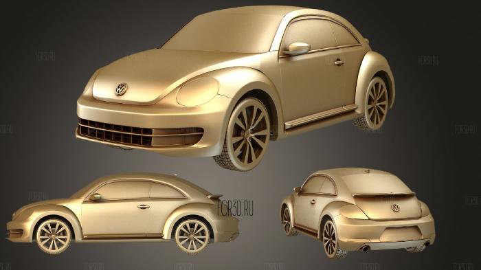 Volkswagen Beetle 2012 stl model for CNC