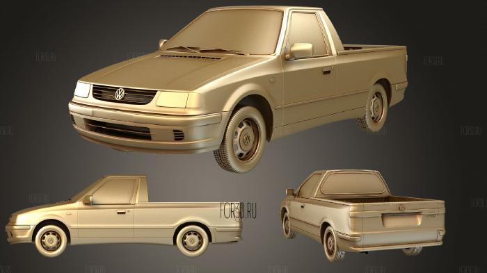 Volkswagen Caddy (Mk2) 1995 stl model for CNC