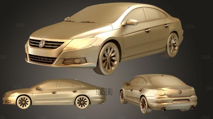 Volkswagen Passat CC 2009 3d stl модель для ЧПУ