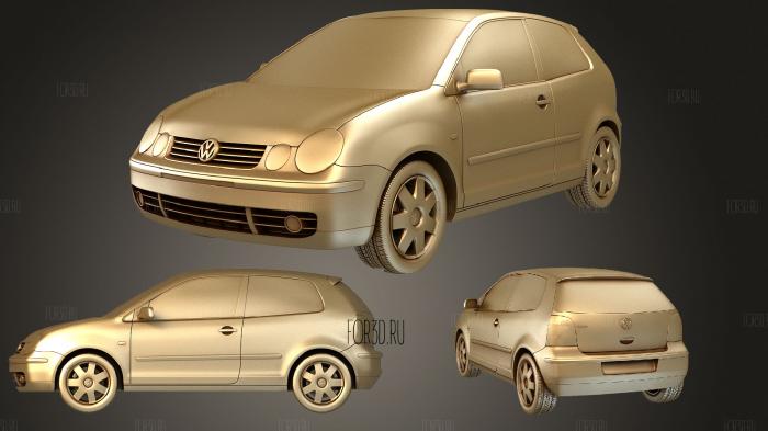 Volkswagen Polo Mk4 hatchback 3door 2001 3d stl модель для ЧПУ