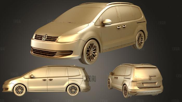 Volkswagen Sharan 2011 3d stl модель для ЧПУ
