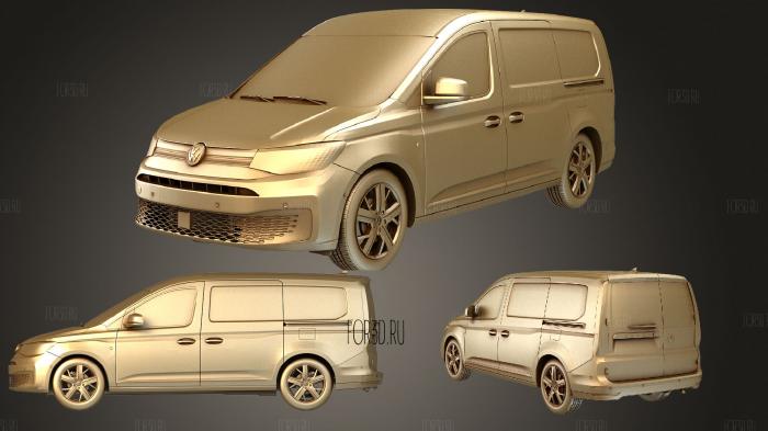 Volkswagen Caddy Commerce Pro Van Maxi 2021 stl model for CNC