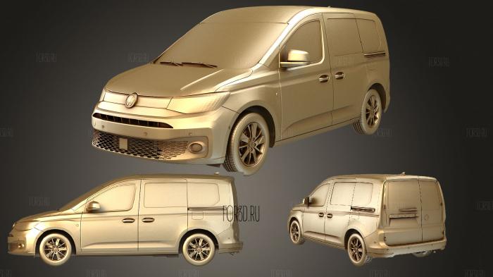 Volkswagen Caddy Commerce Van DoubleCab 2021 stl model for CNC