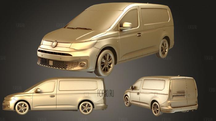 Volkswagen Caddy Commerce Van Maxi 2021 stl model for CNC