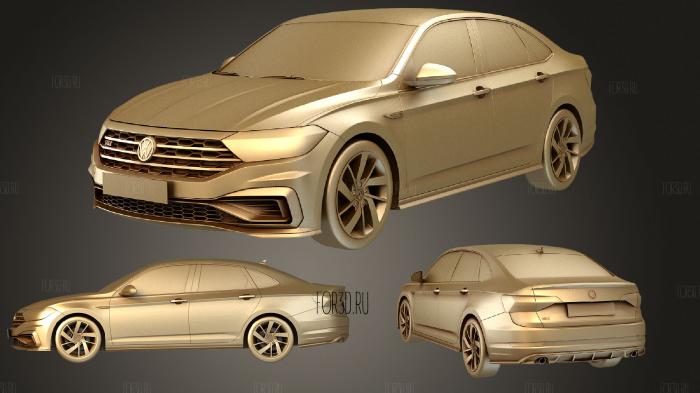 Volkswagen Jetta GLI 2019 stl model for CNC