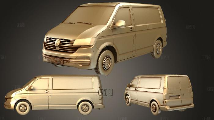 Volkswagen Transporter Van L1H1 T61 2020 stl model for CNC