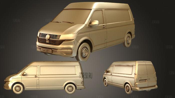 Volkswagen Van L2H2 T61 2020 stl model for CNC