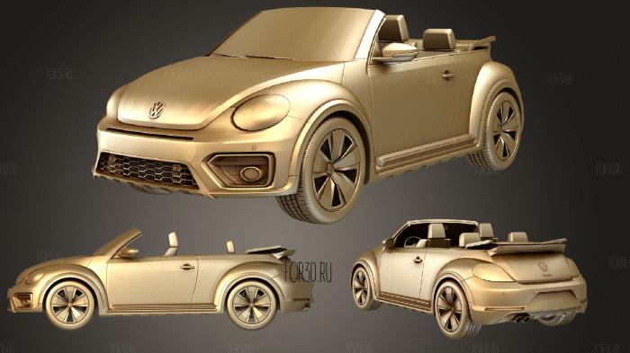 VW Beetle Dune Convertible 2020 stl model for CNC