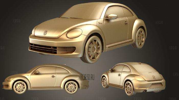 VW Beetle Fender Edition 2012 stl model for CNC