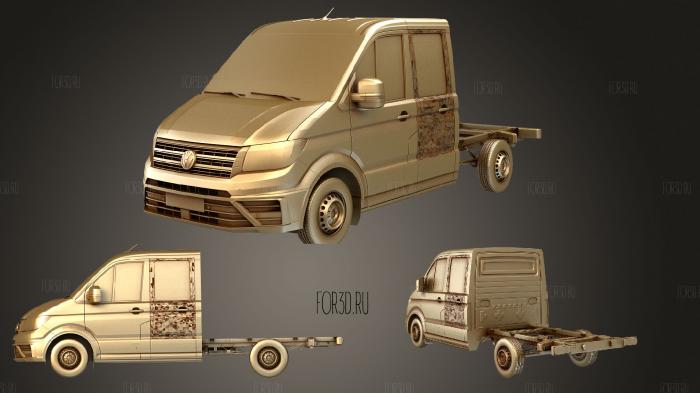 WV Crafter Chassis Double Cab 2017 3d stl модель для ЧПУ