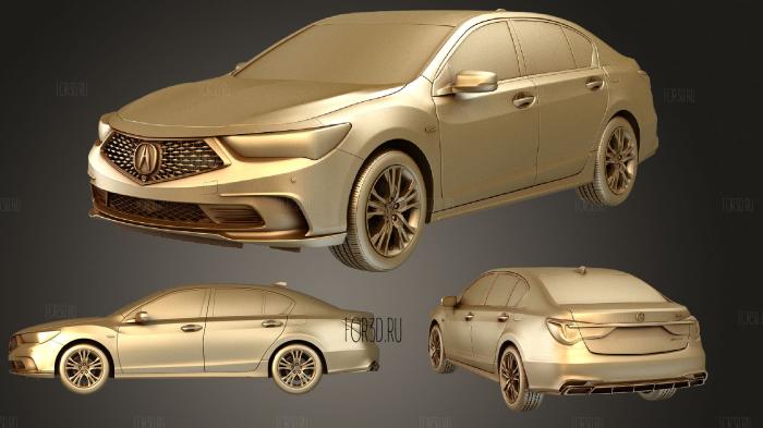 Acura rlx sh awd 2021 3d stl модель для ЧПУ