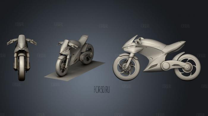 Free Concept Sport Bike 3d stl модель для ЧПУ