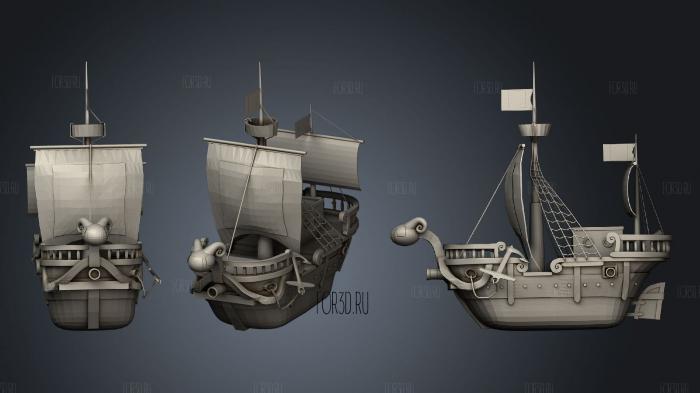 Going Merry stl model for CNC