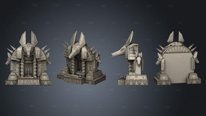 Anubis Shrine v 3 stl model for CNC