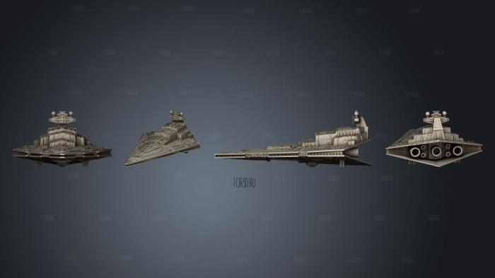 Kenner s 1979 Star Destroyer stl model for CNC