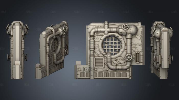 Laboratory Wall Window stl model for CNC