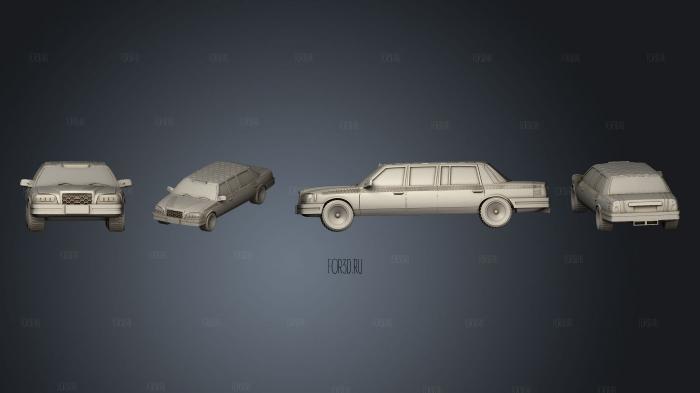 Miniatures Dalaware Limousine 3d stl модель для ЧПУ