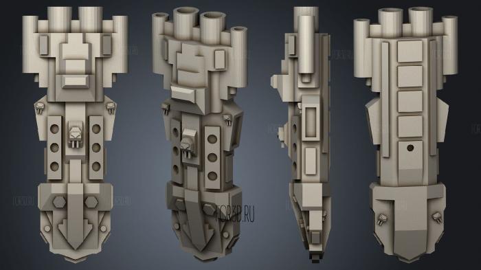 Orbital Dockyards NV CC Light cruiser Rasputin stl model for CNC