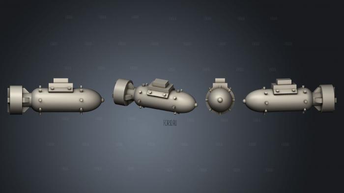 ork weapons bits Bomm A stl model for CNC