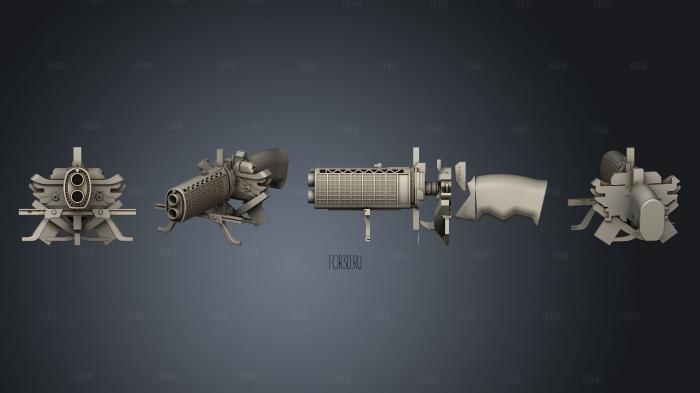 Pistola Blade Runner 2049 stl model for CNC