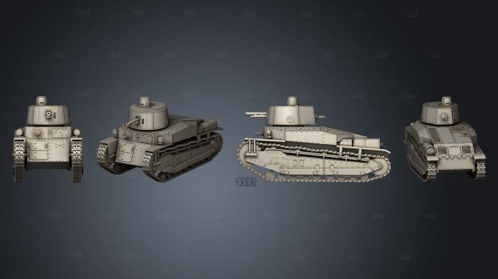TANK I Go Early stl model for CNC
