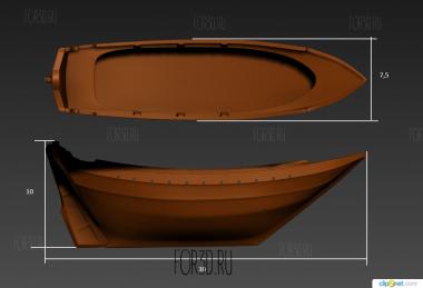 Парусник 3d stl модель для ЧПУ