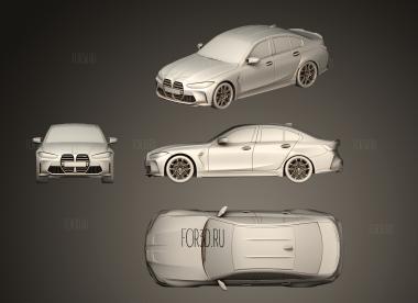 Bmw m3 3d stl модель для ЧПУ