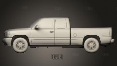 1999 2003 gmc sierra 1500 3d stl модель для ЧПУ