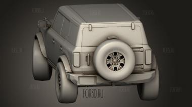 Бронко 3d stl модель для ЧПУ