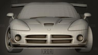 DODGE VIPER SRT БЕЛЫЙ 3d stl модель для ЧПУ