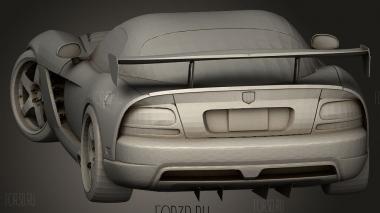 DODGE VIPER SRT БЕЛЫЙ 3d stl модель для ЧПУ