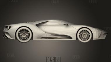 Ford GT 2017 3d stl модель для ЧПУ
