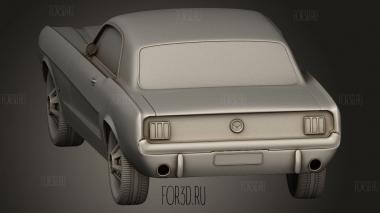 Форд Мустанг 3d stl модель для ЧПУ