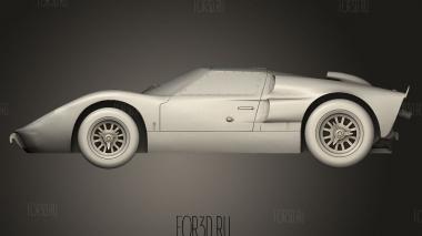 GT40 3d stl модель для ЧПУ