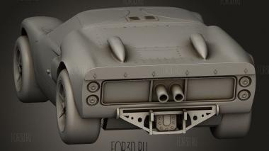 GT40 3d stl модель для ЧПУ