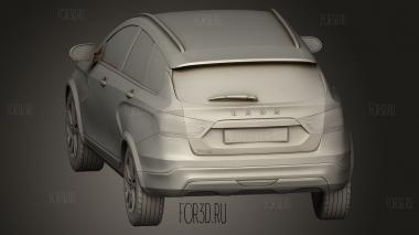 Lada Vesta Cro 2015 3d stl модель для ЧПУ
