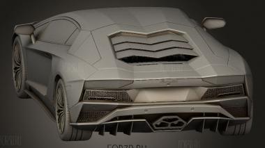 Lamborghini aventador s 2018 3d stl модель для ЧПУ